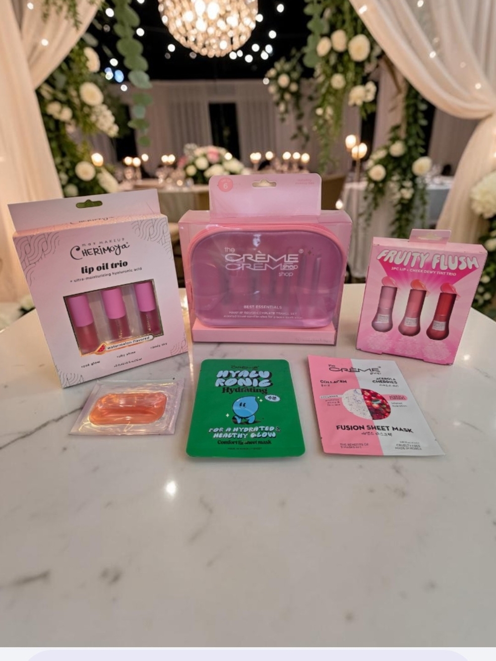Assorted Pink Women’s Skincare Mask & Lip Set - Hydrating Gifts